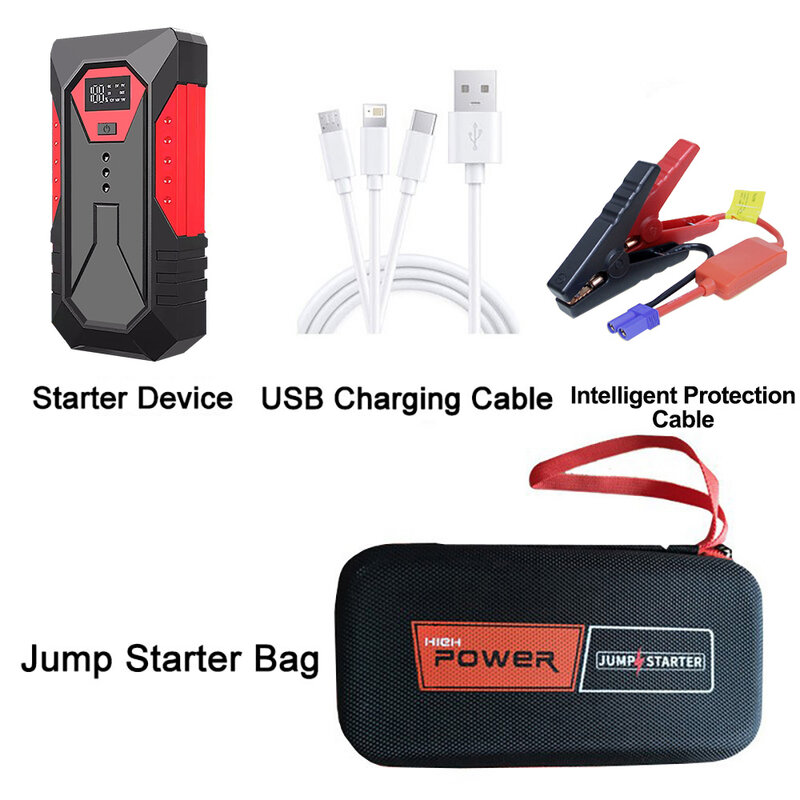 Starter Jump mobil 18000mAh Power Bank portabel penguat baterai mobil 12V alat Starter mobil untuk Diesel bensin 6,0l/4,0l