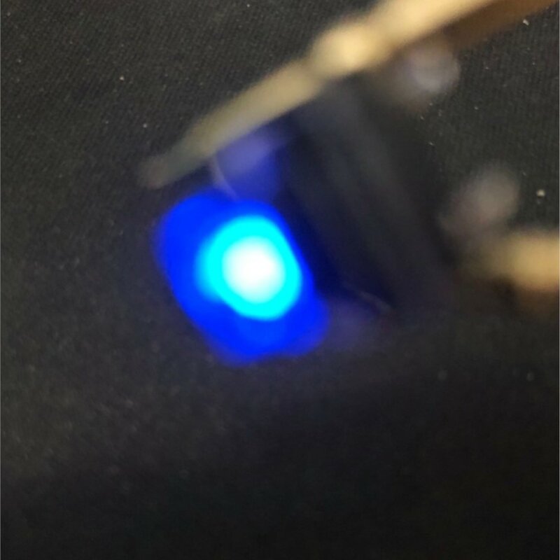10 pces com interruptor de botão azul vermelho com botão de interruptor de toque de luz led micro-automático auto-reset 6 pés 7*7*6.2mm