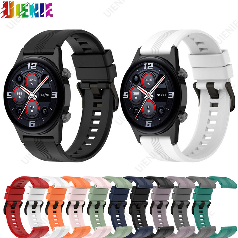 Nieuwe 22Mm Siliconen Band Voor Huawei Honor Horloge GS3 Smartwatch Armband Vervanging Polsband Voor Honor Horloge GS3 Band Dropship
