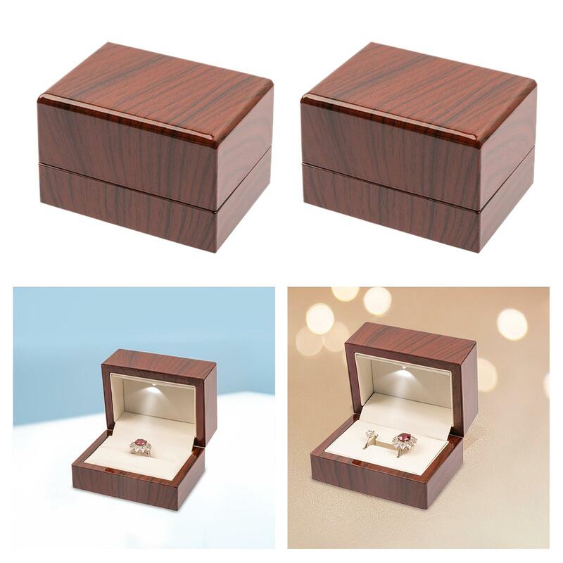 Caja de almacenamiento de anillos para mujer, Mini contenedor multifuncional, exhibición de anillos, soporte para anillos, caja de almacenamiento de joyas