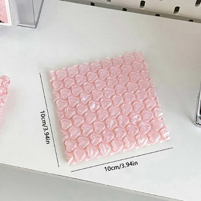 10 buah amplop gelembung tas surat gelembung cinta merah muda Mailer tas kemasan segel sendiri perlengkapan bisnis kecil amplop empuk