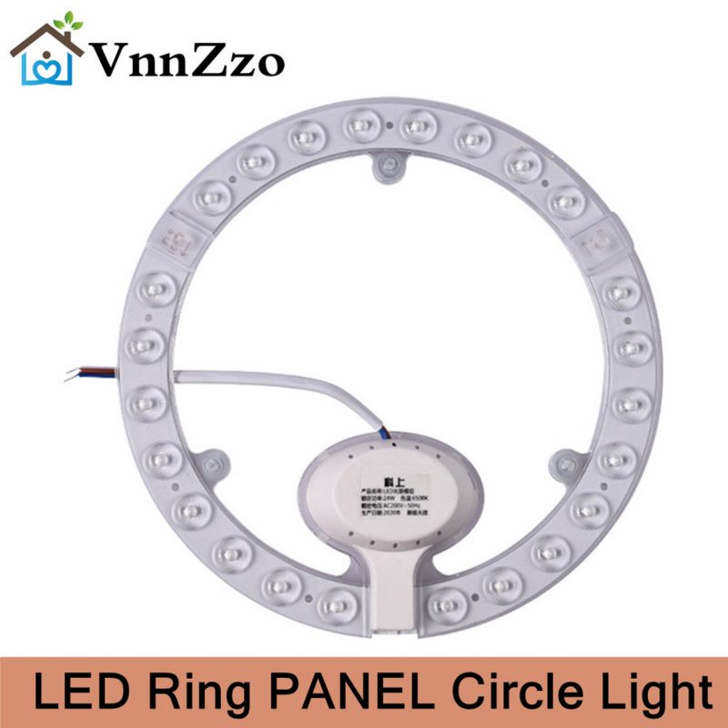 PANEL de anillo de luz LED circular, 12W, 18W, 24W, 36W, 72W, blanco frío, AC220V-240V, placa de techo redonda
