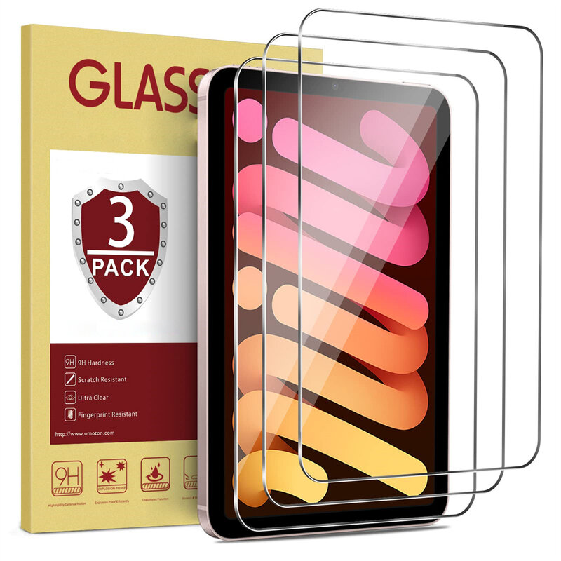Protector de pantalla de vidrio templado para tableta, película protectora para Apple iPad Mini 1, 2, 3, 4, 5, 6, 7,9, 8,3, 2019, 2021, 4. ª y 6. ª generación, 3 paquetes