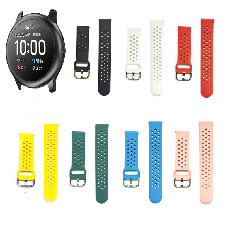 Correa de silicona para reloj inteligente, pulsera para Xiaomi IMILAB KW66, YAMAY SW022, Mibro Lite, Mibro Color, Mibro Air