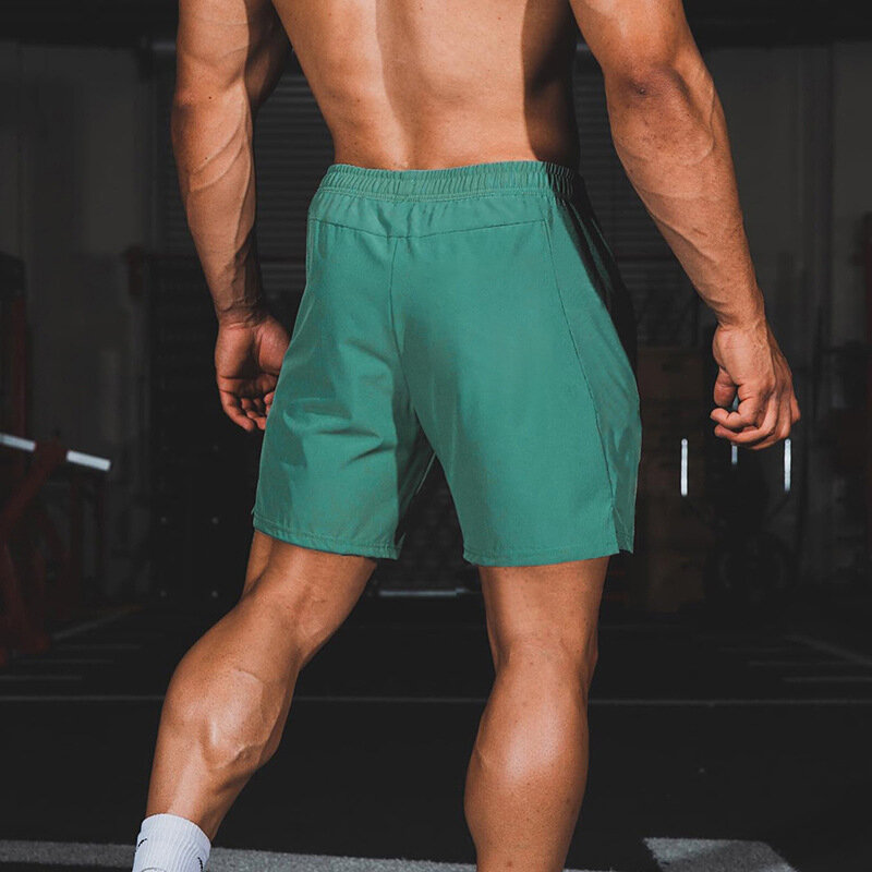 Celana pendek kasual pria, Bawahan Pantai Gym bernafas nyaman untuk olahraga basket Fitness musim panas
