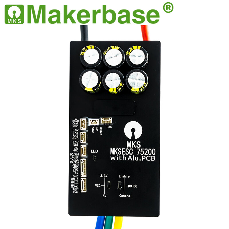 Makerbase-alta corrente para robô de luta E-Foil, prancha de surf, robô AGV, PCB Alu, VESC 75200, V2, 84V, 200A