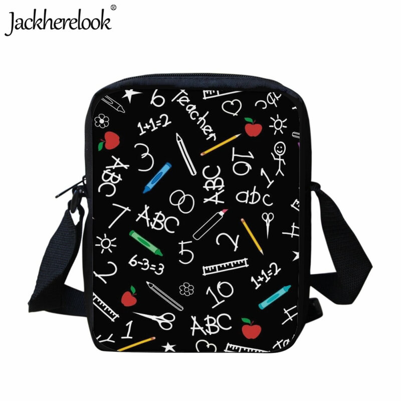 Jackherelook-Bolso de hombro con estampado de fórmula de matemáticas para niños, bandolera de hombro de viaje de ocio, bolso de libros de pequeña capacidad, experimento científico, diario