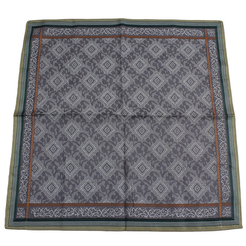 Men's Handkerchief Japanese Handkerchief for Women Tea Party Embroidery Cotton Pocket Square Bandanas