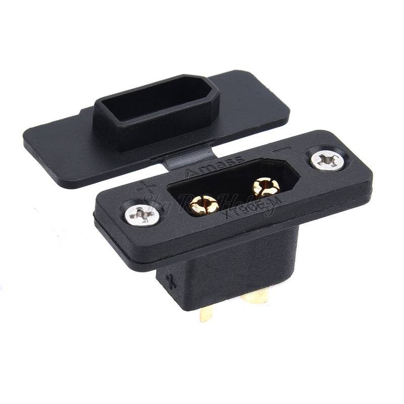 Amass XT90E-M Battery Connector XT90E Male Plug Gold-plated XT90 / XT90S Female DIY Connecting Part for RC Aircraft Drone