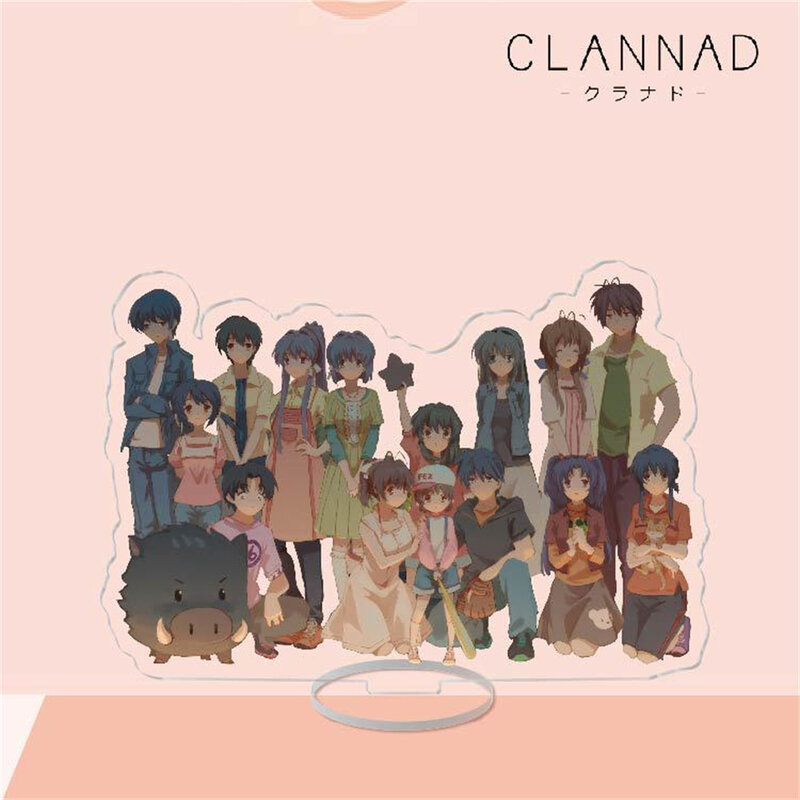 Anime CLANNAD Acrílico Stand, Personagens Cosplay, Ornamento, Acessórios, Mercadorias, Coleção Presentes, Modelo, 15cm