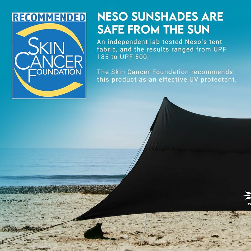 Neso Gigante - Portable Beach Tent - Ideal to Enjoy with Family and Friends - UPF 50+, Water-Resistant, and Lightweight