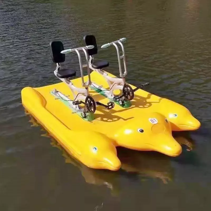 Bicicletta da acqua per impieghi gravosi in stile personalizzato di alta qualità Pedalo Boat Sea Aqua Bike Water Bicycle