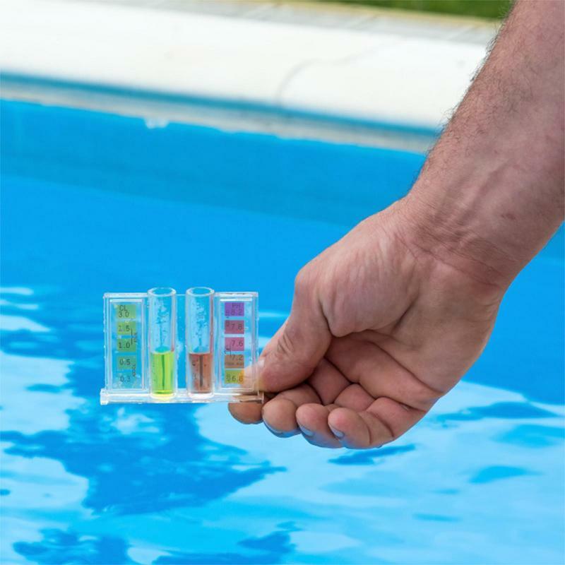 Kit de prueba especial para piscina, accesorios para inspección de PH y cloro, caja de prueba de componentes de calidad del agua líquida, probador de agua para Spa