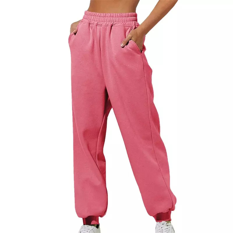 Women's Thin High Waisted Loose Sweatpants Comfortable High Waisted Jogging Pants With Pockets Casual Sports Pants for Women
