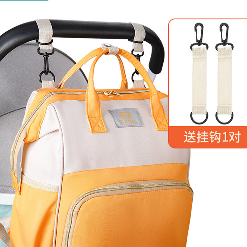 Dowolna nazwa Wielofunkcyjny plecak dla mamy o dużej pojemności, haftowana torba podróżna dla matki Znd Baby