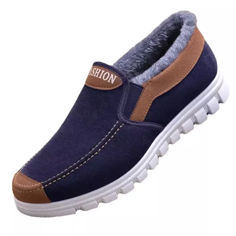 Men's Cotton Shoes Winter Fashion Shoes Men's Snow Boots Plush Thickened Comfortable and Warm Walking Shoes boots men