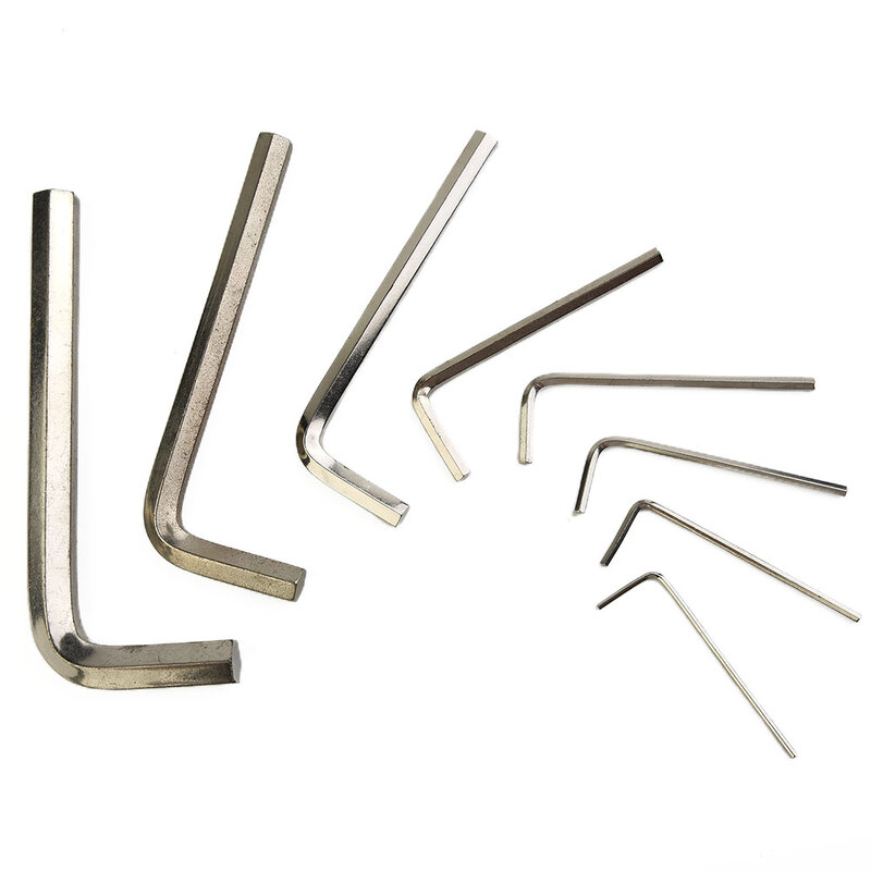 Conjunto de chaves métricas para casa, Polegada, tipo L, chave hexagonal, braço curto, ferramenta de reparo de veículos, ferramentas manuais, 1,5-12mm