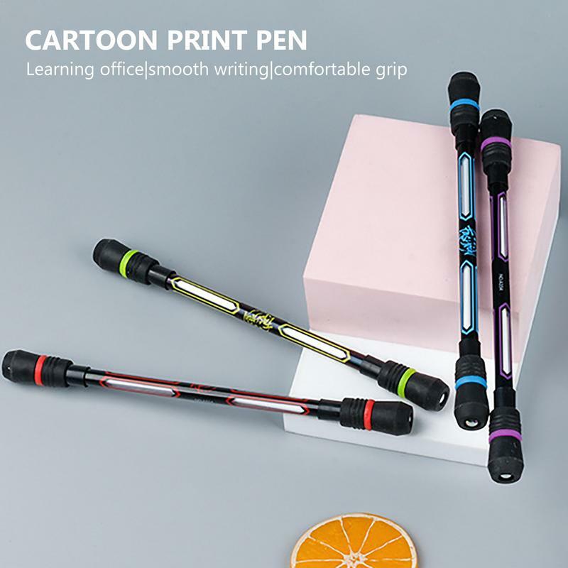 Pen Spinnen Pennen 4 Stuks Pen Draaiende Vinger Roterende Pen Vliegende Vinger Spinners Anti-Slip Gecoate Draaiende Pen Voor Hersentraining