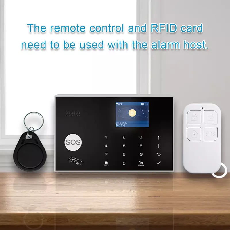 TUGARD-Cartão RFID de controle remoto sem fio para sistemas de segurança doméstica, alarme, alta qualidade, preço de atacado, R10 + RFID, vendas quentes