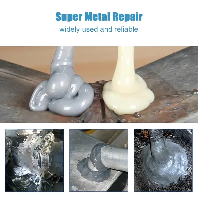 High Strength Metal Repair Adhesive, Bonding Sealant, Weld Seam, Resistência ao calor, Strong Casting AB Glue, 10 Pcs, 6 Pcs, 4 Pcs, 2Pcs