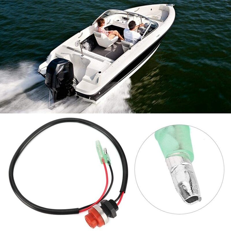 Universal Boat Outboard Engine Motor Start Kill Switch Keyless Push Button , Applicable to All for Yamaha Ships
