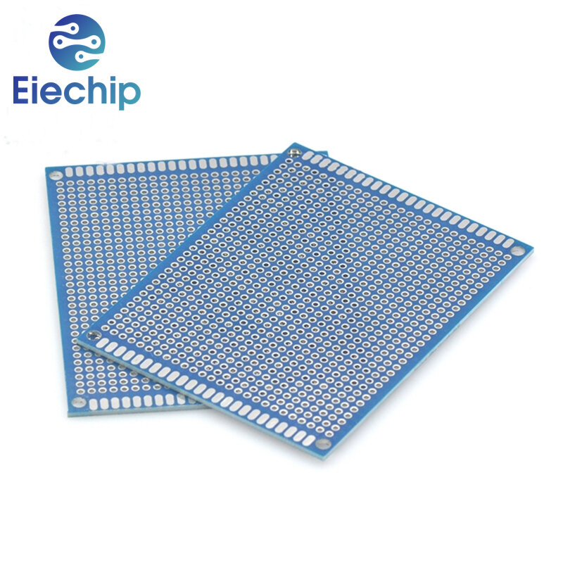 Placa PCB de 5/10 piezas, placa prototipo azul, 3x7cm, 4x6cm, 5x7cm, 7x9cm, placas de circuito de doble cara, Kit electrónico DIY, envío gratis