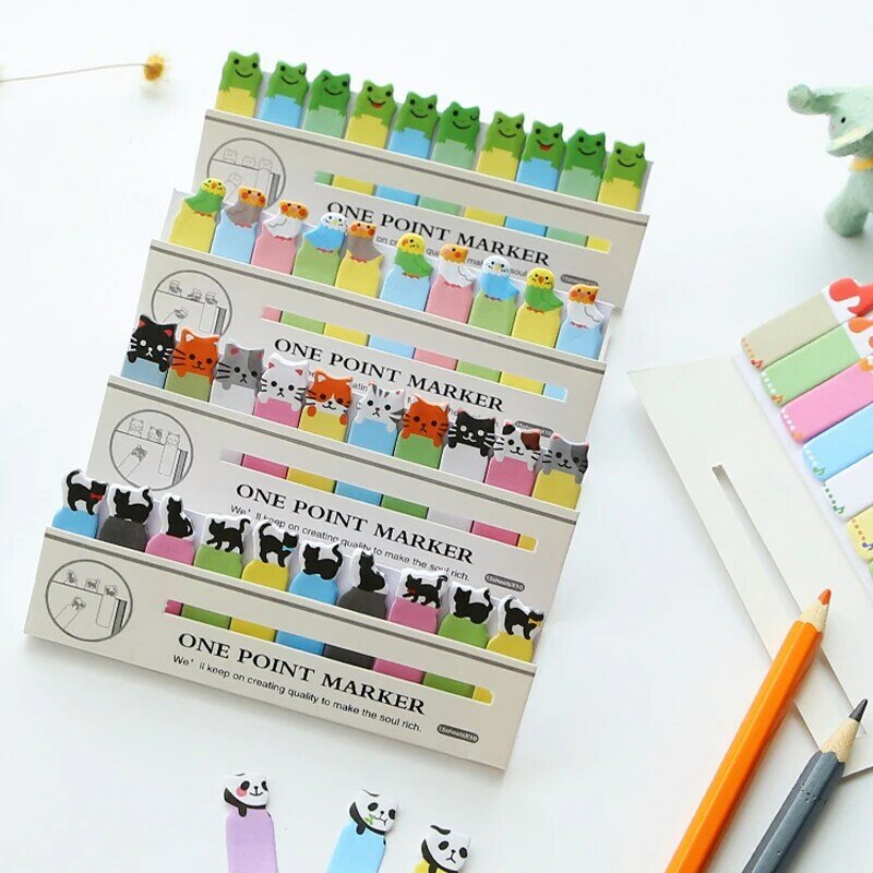 Kawaii Japonês Scrapbooking Scrapbook Adesivos Sticky Notes Escola Material de Escritório Papelaria Página Bandeiras para Crianças