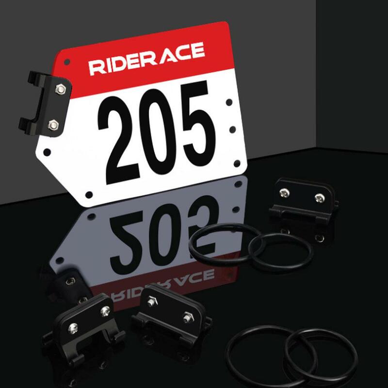 Soporte de placa de número de carreras de triatlón para bicicleta de montaña, soporte de placa de matrícula trasera de ciclismo de carretera, tija de sillín, soporte de tarjetas de carreras