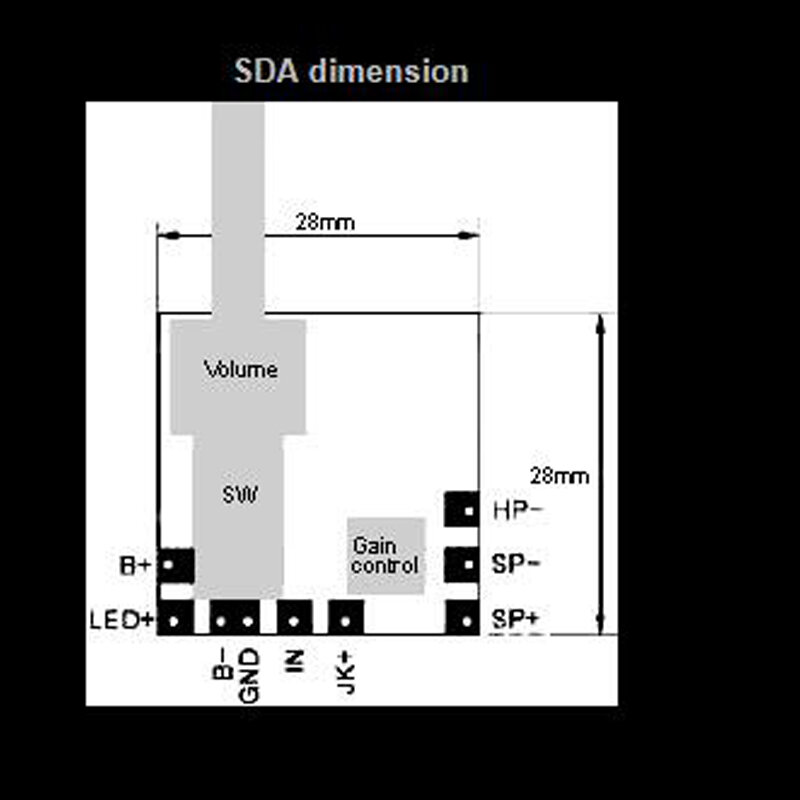 เครื่องขยายเสียงไดรฟ์ลำโพง SDA-P ไฟฟ้ากีต้าร์ไฟฟ้า
