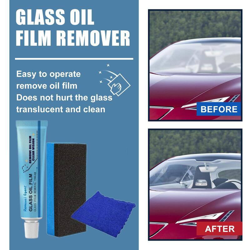 Środek do polerowania szyb samochodowych do przednia szyba samochodu szklane okno łazienkowych Film olejowy czyszczenia lakieru czyszczenie samochodu konserwacji A0M8