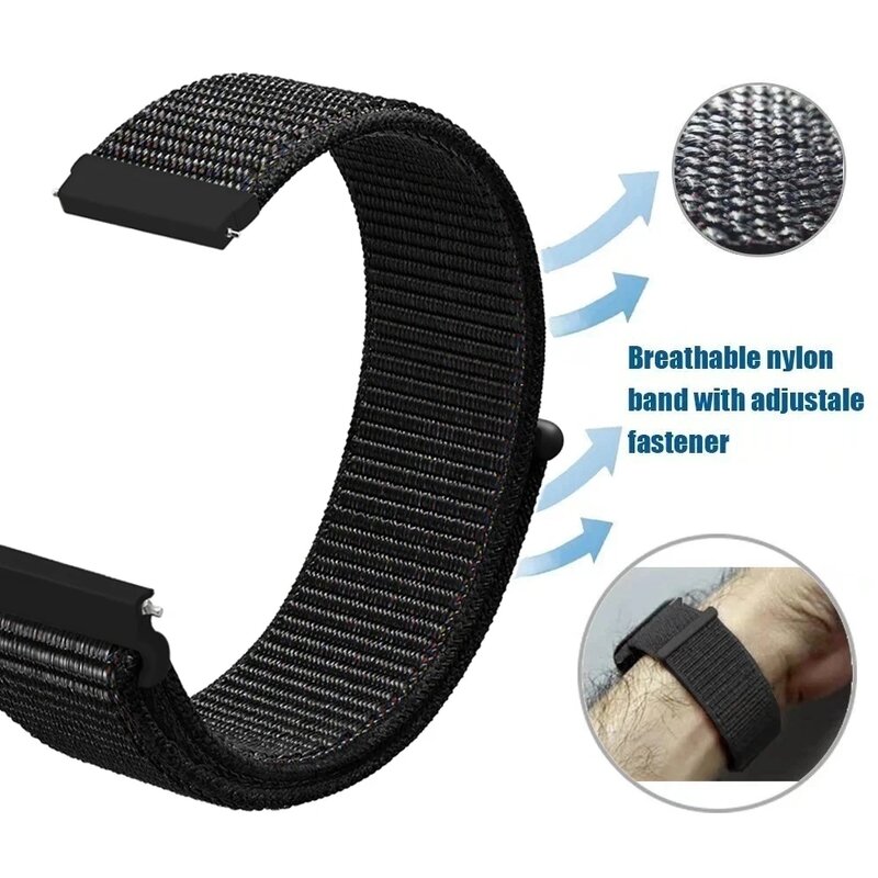 Replacement 22/20mm Watch Strap For COROS PACE 3 2/APEX 2 Pro/APEX Pro Band Loop Nylon Wristband for Coros APEX 46 42mm Bracelet