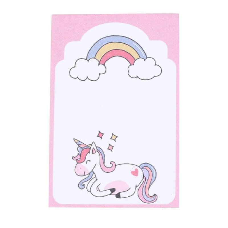 Fancy Cute 3D Memo pad Cool Kawaii Space Unicorn Sticky Notes Post Notepad Back to School Girl Stationery Office Supply Planner
