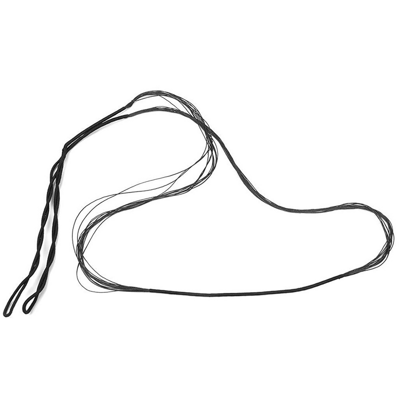 Arco e flecha corda para arco longo recurvo, preto, 57 ", 12 Strand, caça