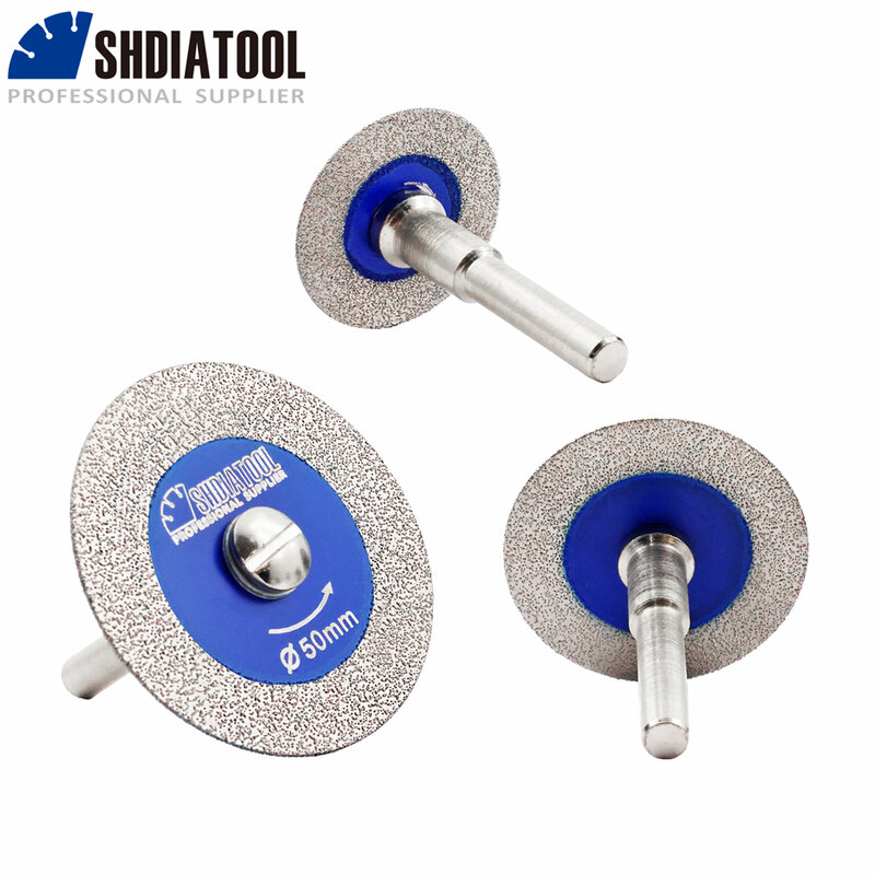 SHDIATOOL Diamond Carving Saw Blade Acrylic Engraving Cutting Disc Mini Cut Plate Glass Bottle Marble Grinder 30/40/50mm Set