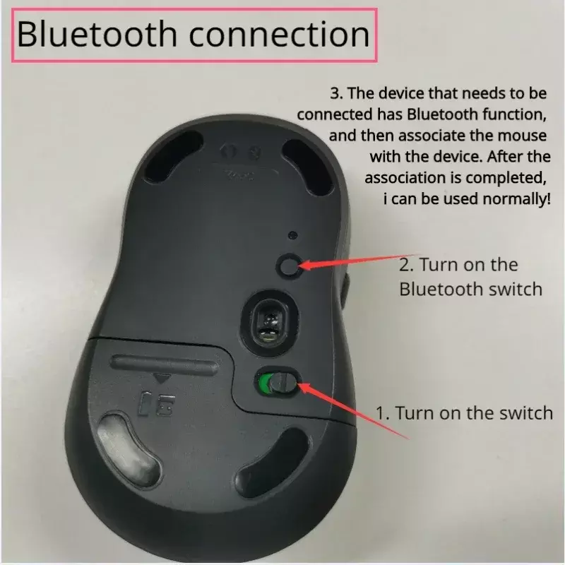 Ratón inalámbrico M650 con Bluetooth, Mouse silencioso con modo Dual para oficina en casa y negocios, Notebook, ordenador de escritorio, Mac