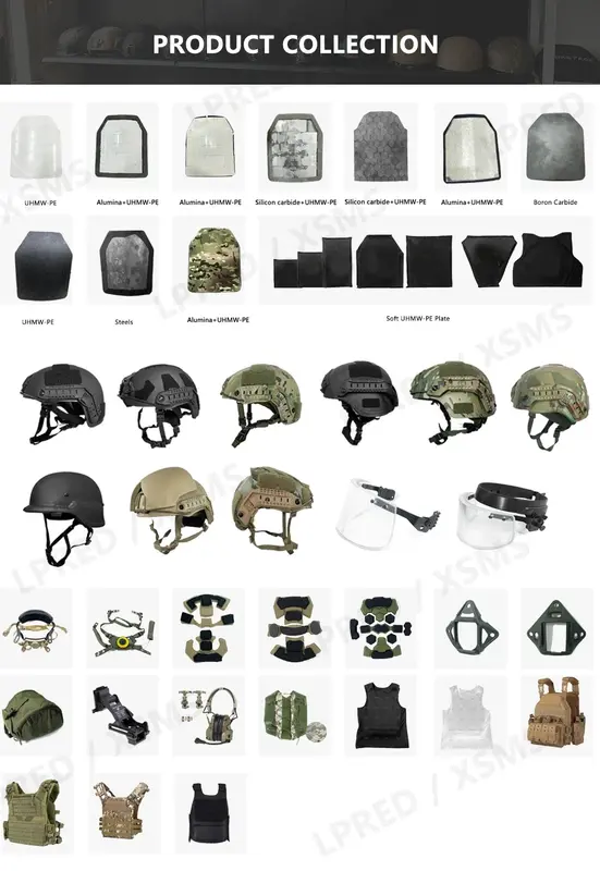 Placa a prueba de balas NIJ Nivel IV, chaleco de inserción balística independiente PE + AL / PE + SIC, armadura corporal de Panel duro de cerámica, 10 "x 12", 1 piezas