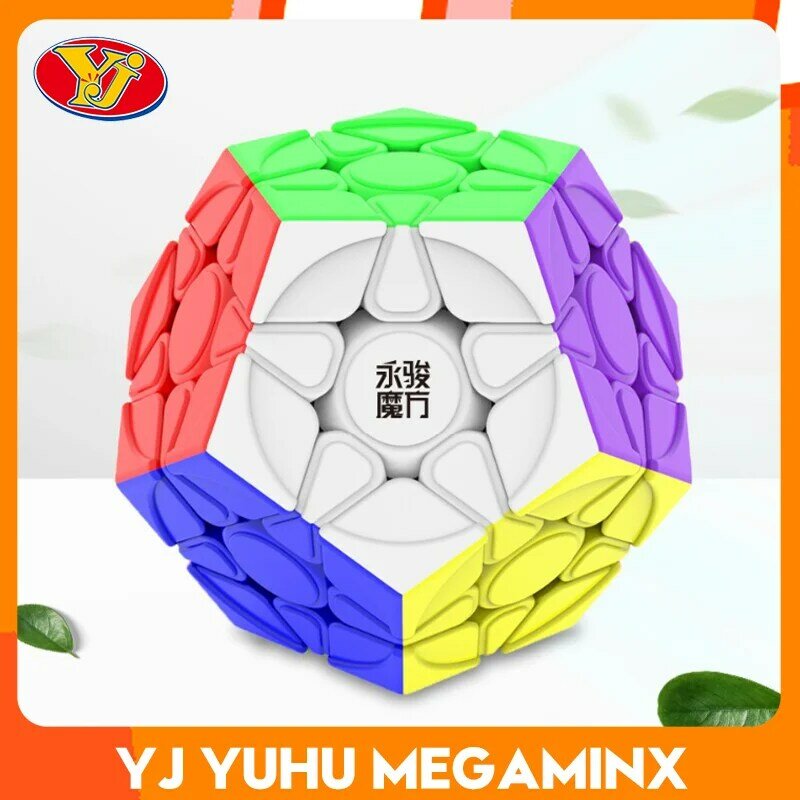 Yongjun YUHU Megaminx M Puzzle kubus, mainan edukasi profesional kecepatan magnetik