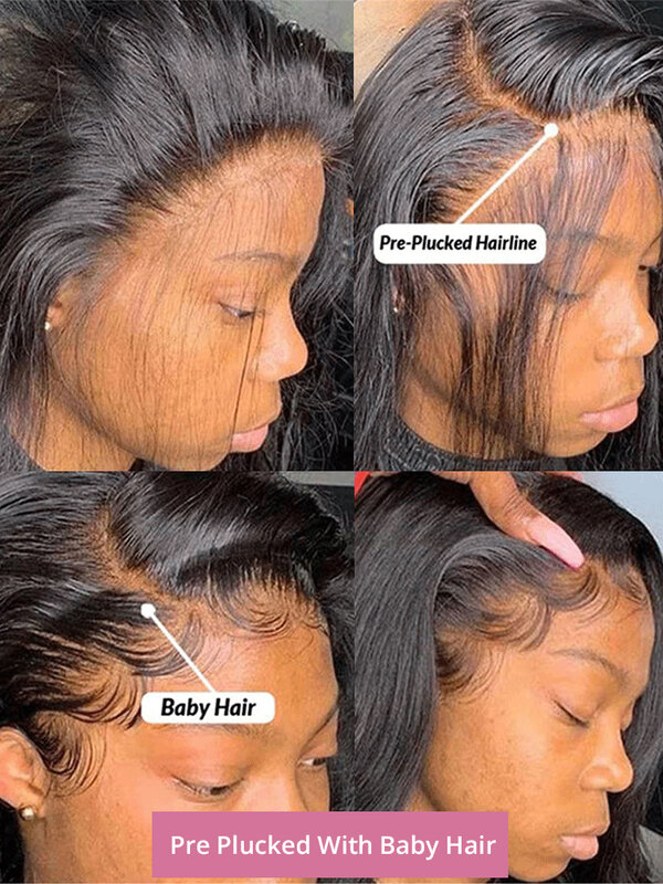 250 densità 30 40 pollici HD Body Wave 13x4 13x6 parrucche anteriori in pizzo per capelli umani per le donne parrucca frontale in pizzo Pre pizzicato brasiliano