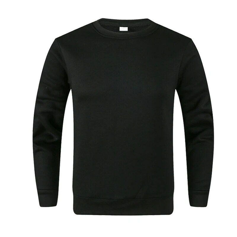 Jesienno-wiosenna moda męska topy bawełniane damskie dorywczo luźna bluza z kapturem z długim rękawem sweter z okrągłym dekoltem Plus rozmiar jednolita bluza 2024