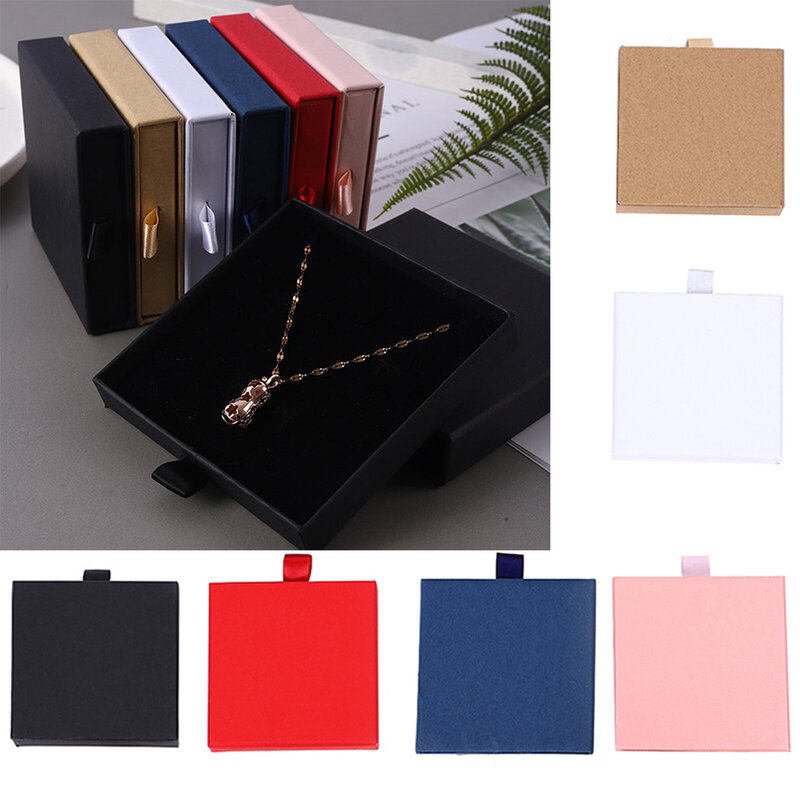 New Drawer Jewelry Box With Handle Travel Wedding Ring Earrings Necklace Bracelet Organizer Portable Gift Packaging Display Case
