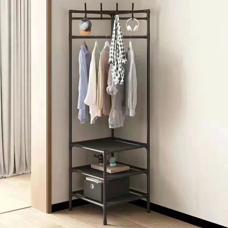 Foldable standing corner hanger with hanging pages, children's room hanger, home furniture hanger, floor rack, clothes wearing