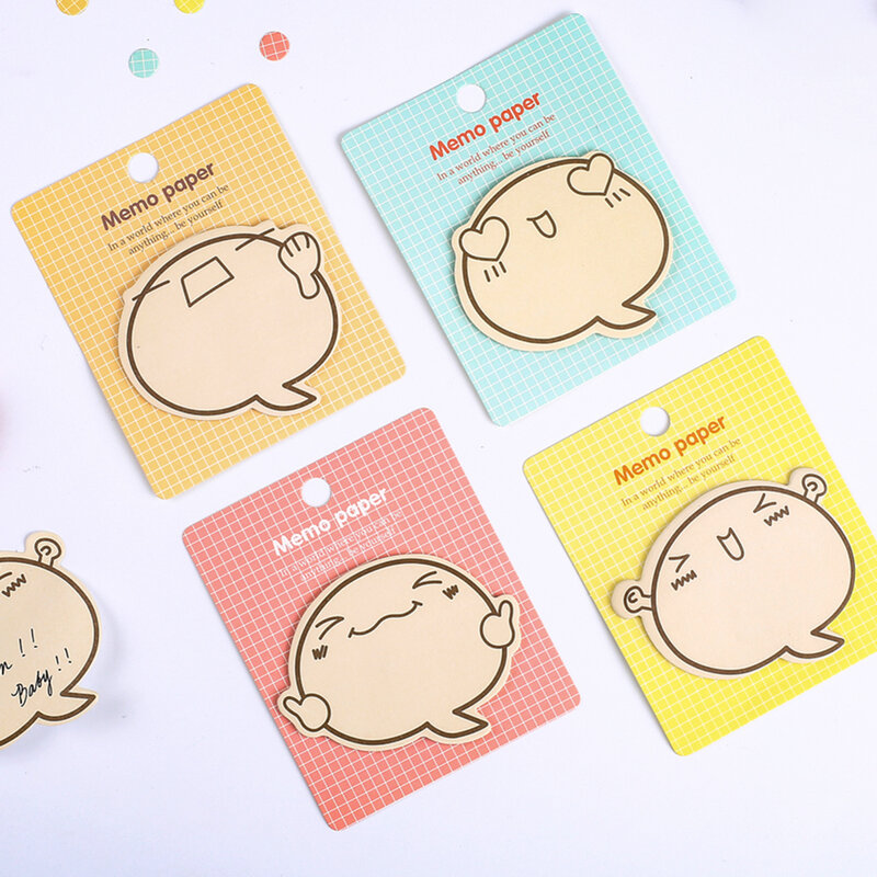 20 Sheets Korean Cute Kawaii Sticky Notes Memo Pads Post Notepads 3D Teacher Aesthetic Stationery Wholesale School Office Supply