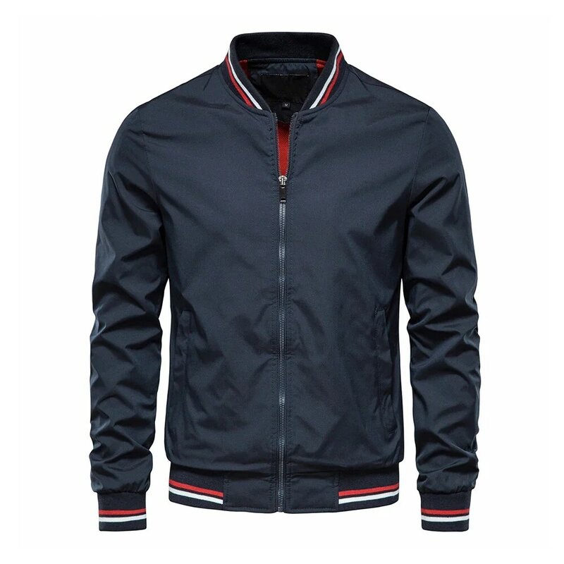 Stylish Spring/Fall jacket for men's solid color casual baseball men's jacket New jacket Chaktas Bomber Jacket
