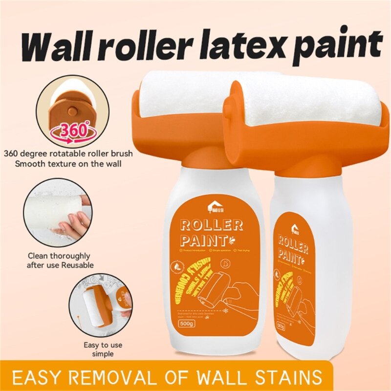 Professional Wall Refurbishment Brush Simple Use Wall Roller Home Maintenance Powerful Rotating Brush Small Fast Drying