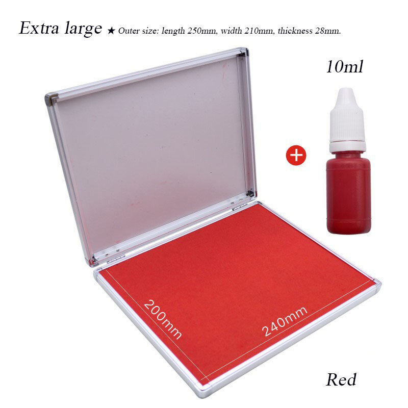 Металлический Быстросохнущий стол для печати отпечатков пальцев, квадратная многомерная офисная чернильная подушка для печати с яркой фотографией