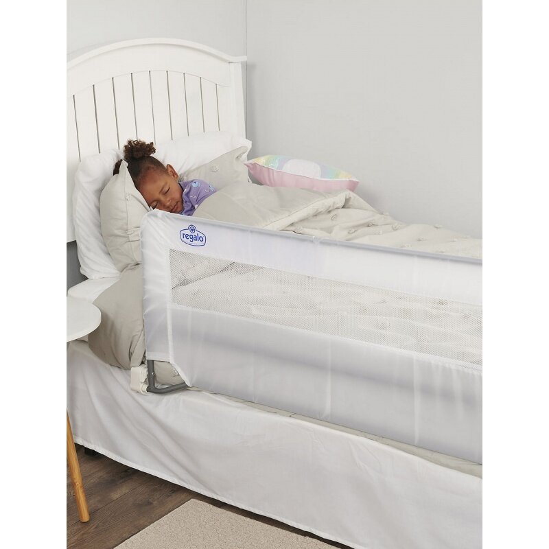 Regalo Swing Down Bed Rail Guard, with Reinforced Anchor Safety System