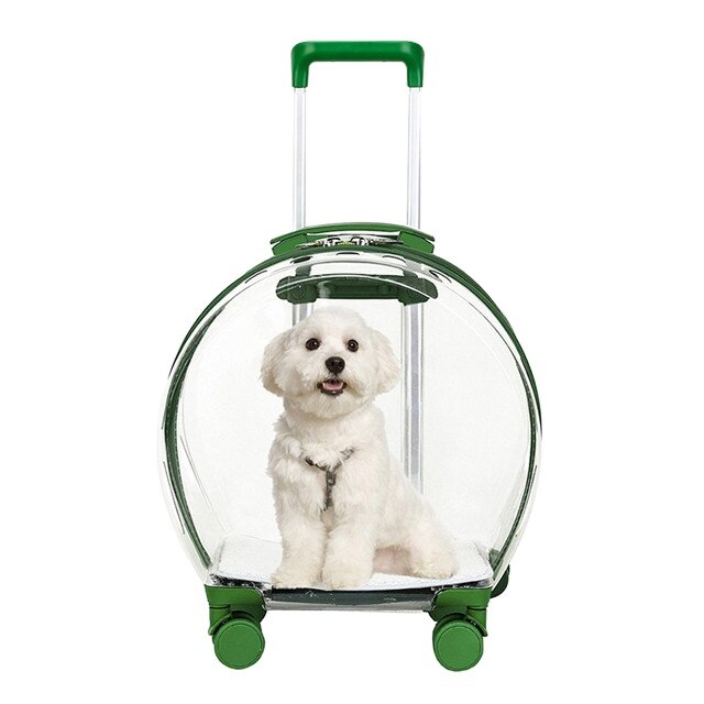 Cochecito de viaje portátil multifunción transpirable totalmente transparente para perros, nuevo modelo