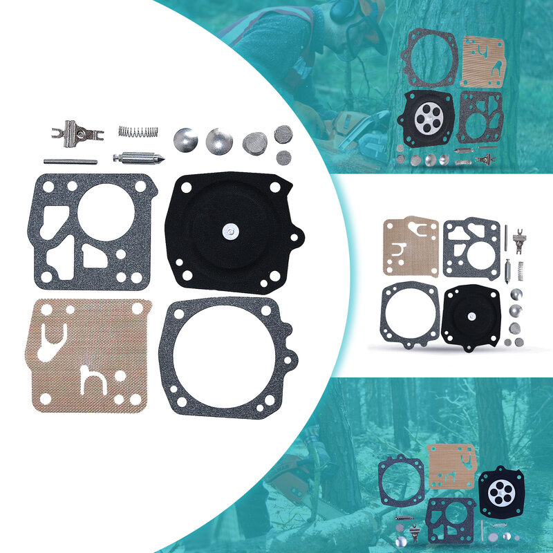 Carburador Carb Repair Kit para Husqvarna, motosserra Tillotson RK-23HS, 266, 268, 272, 281, 288, 272XP, 61, 162