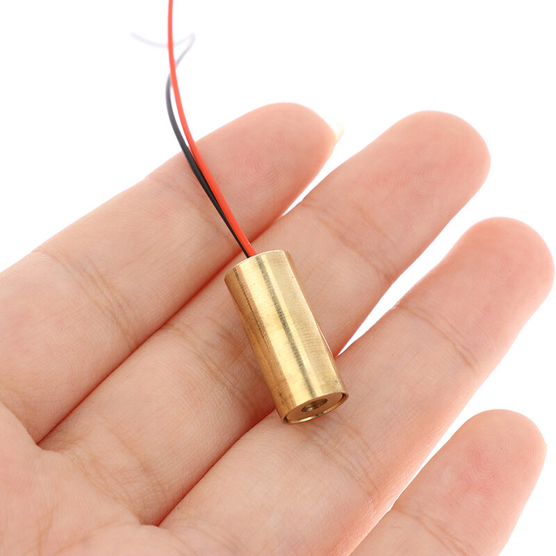 Cabezal láser 650nm 9mm 3V 50mW Módulo de diodo cruzado, cabezal de cobre rojo 5MW