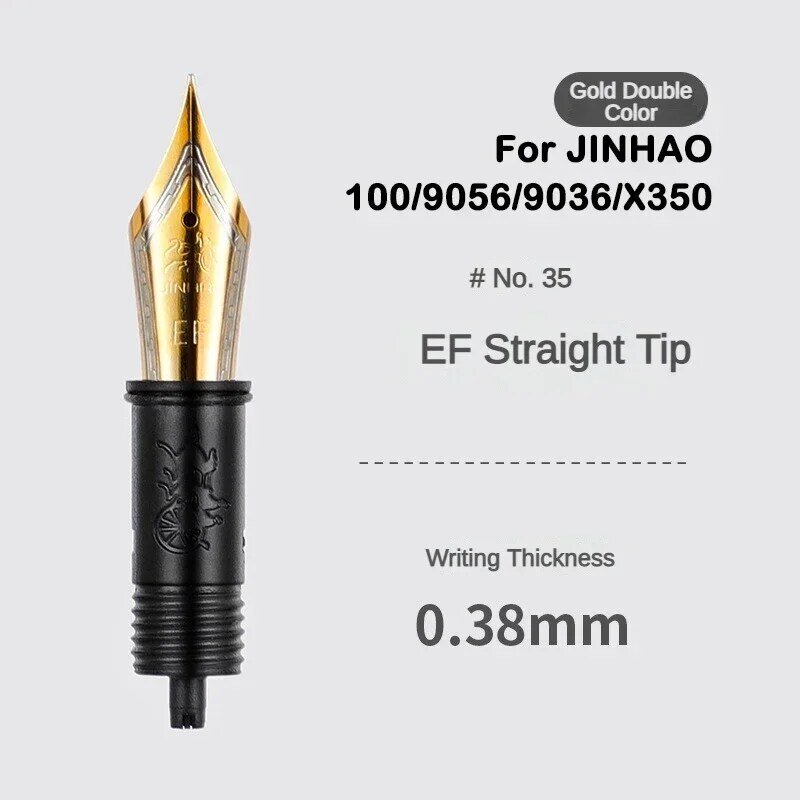 Jinhao-pluma estilográfica de 1/3 piezas, plumín EF/F/M para 9019/X159/82/82 mini/100/9056/9036/9016 Series, suministros de oficina escolar estacionaria